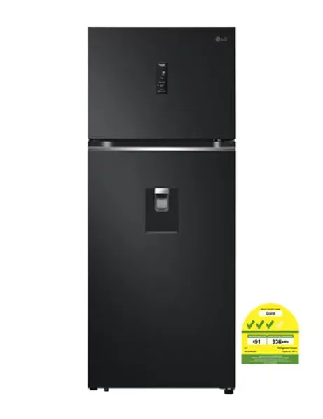 LG GT-F3953EP 383L Top Freezer in Matte Black