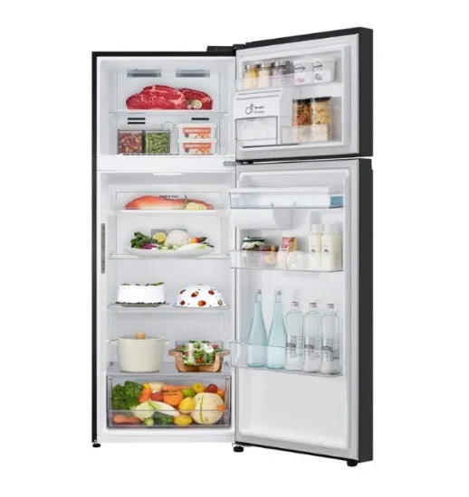 LG GT-F4604EP 449L Top Freezer in Matte Black