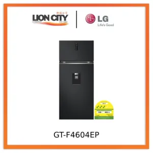 LG GT-F4604EP 449L Top Freezer in Matte Black