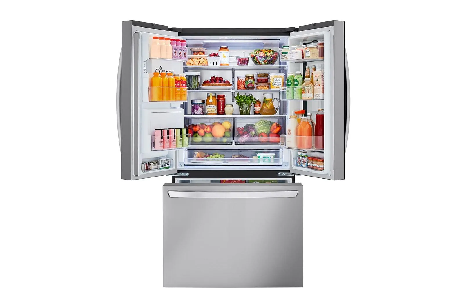 Lg LRFOC2606S 26 Cu. Ft. Smart Instaview Counter-Depth Max French Door Refrigerator