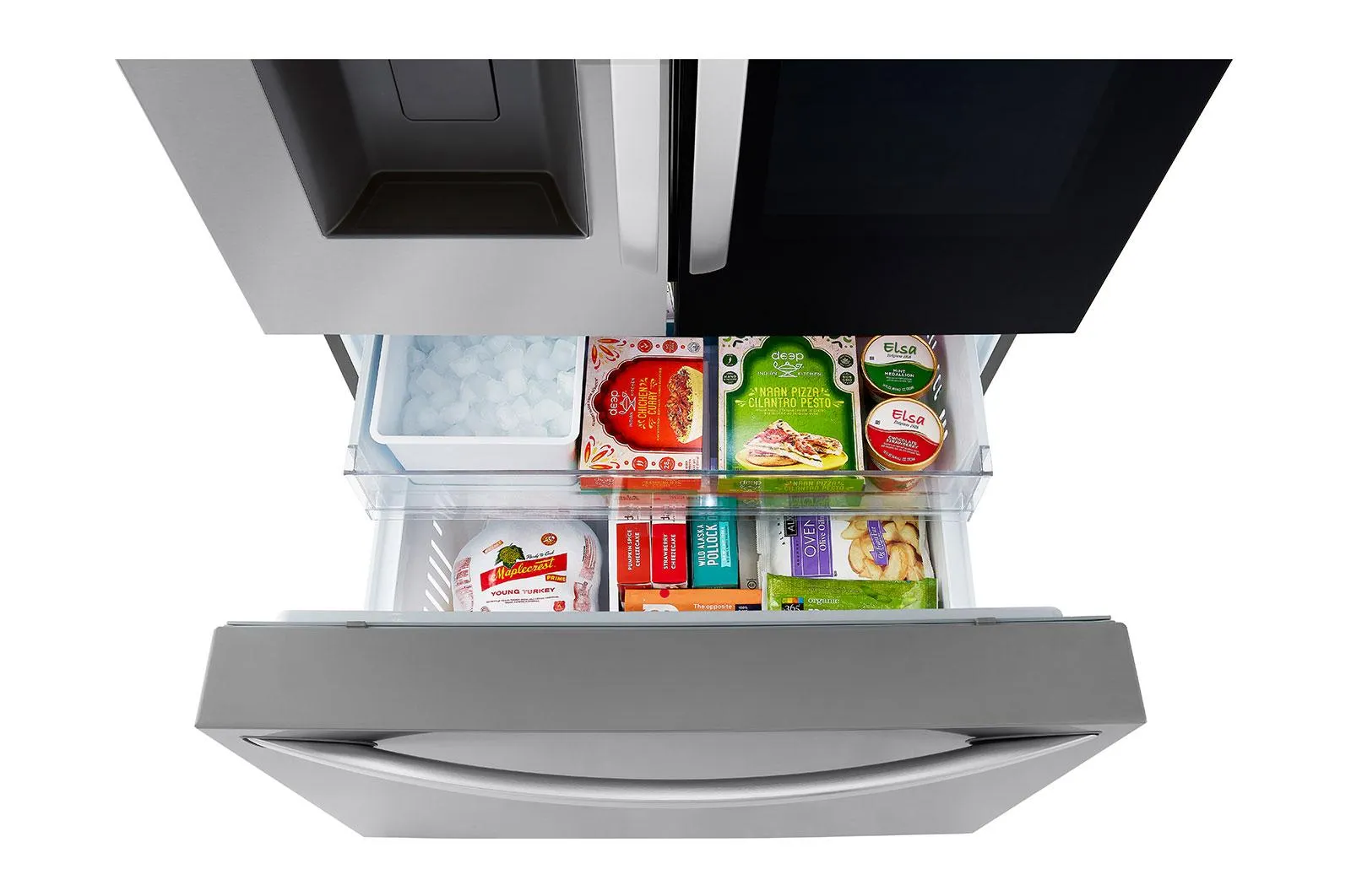 Lg LRFOC2606S 26 Cu. Ft. Smart Instaview Counter-Depth Max French Door Refrigerator