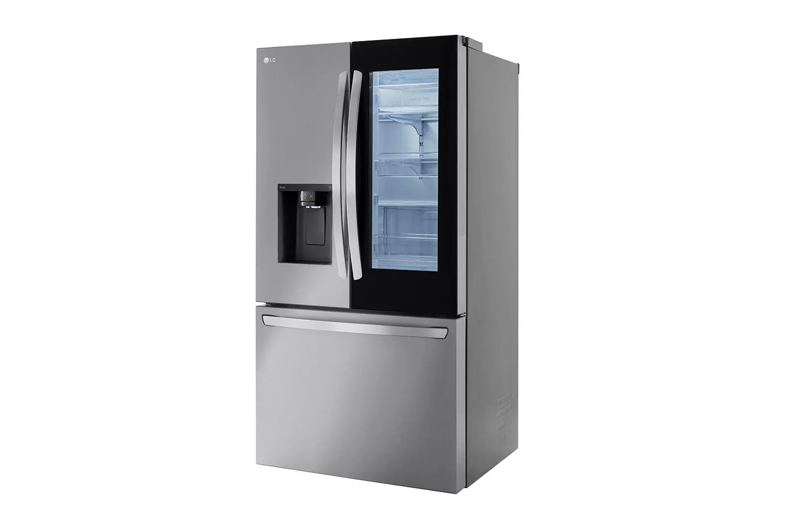 Lg LRFOC2606S 26 Cu. Ft. Smart Instaview Counter-Depth Max French Door Refrigerator