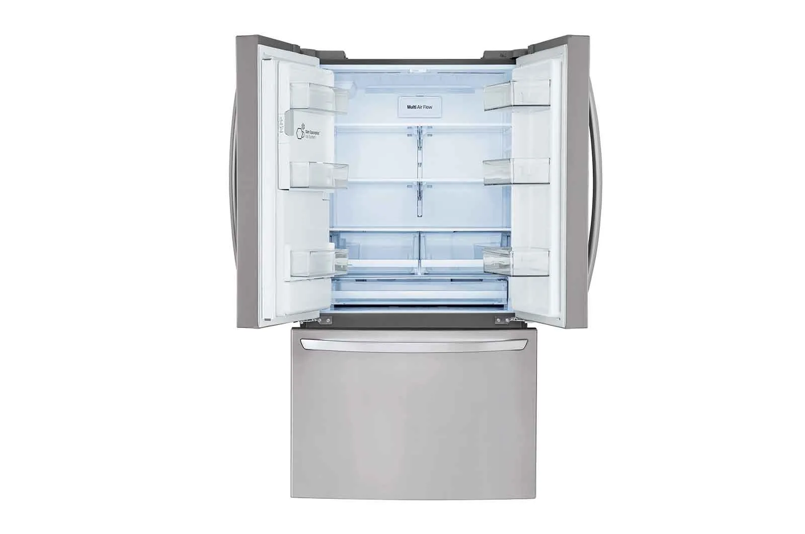 Lg LRFS28XBS 28 Cu.Ft 3 Door French Door, Standard Depth, Ice And Water With Single Ice