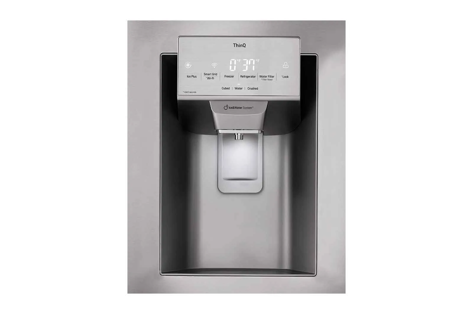 Lg LRFS28XBS 28 Cu.Ft 3 Door French Door, Standard Depth, Ice And Water With Single Ice