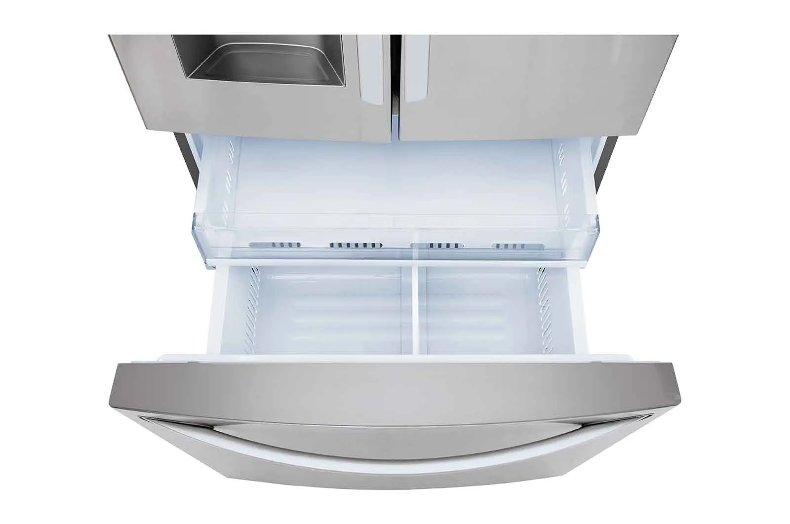 Lg LRFS28XBS 28 Cu.Ft 3 Door French Door, Standard Depth, Ice And Water With Single Ice