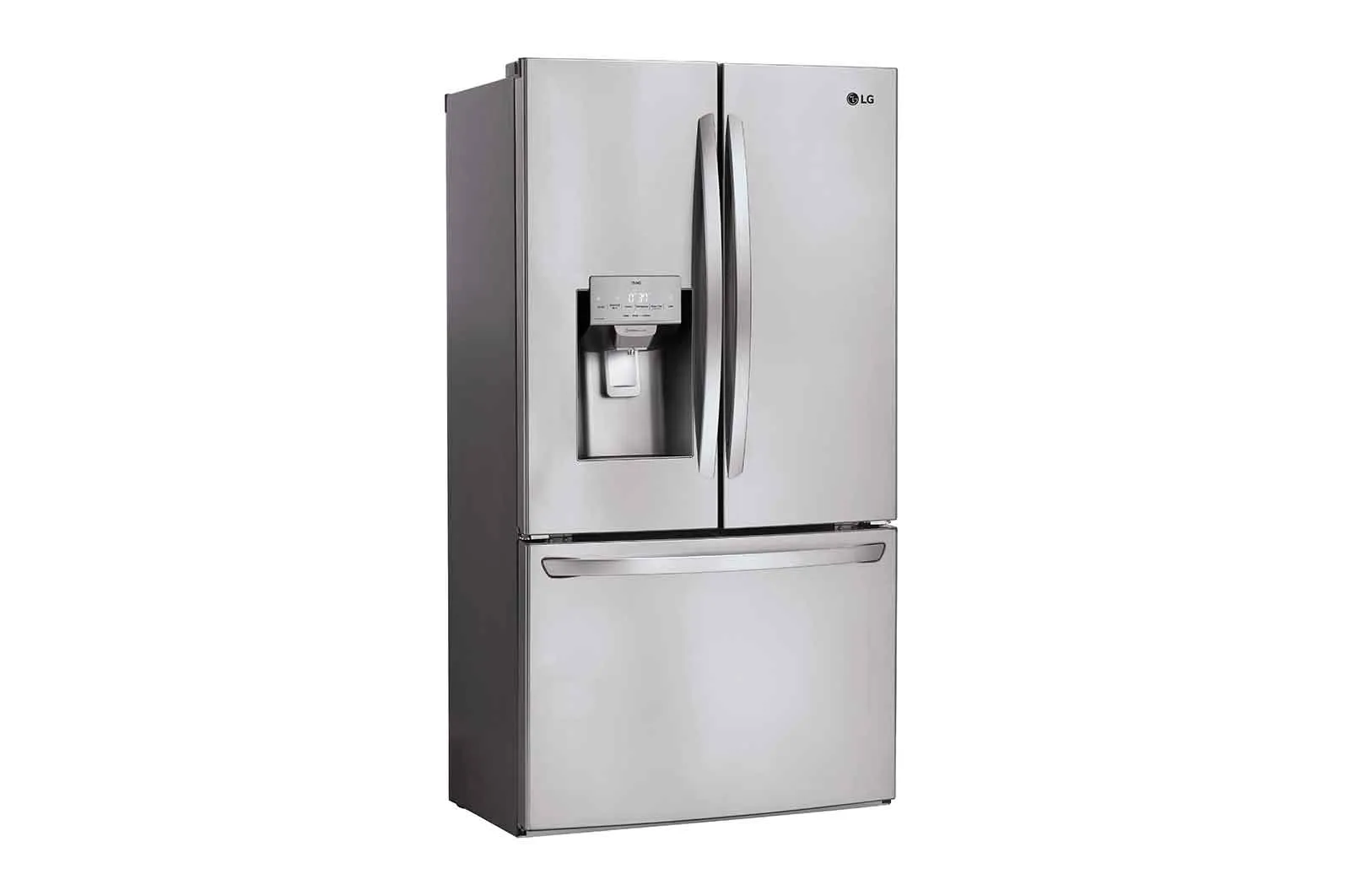 Lg LRFS28XBS 28 Cu.Ft 3 Door French Door, Standard Depth, Ice And Water With Single Ice