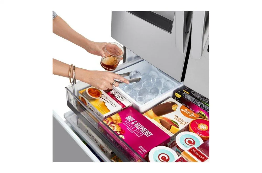 Lg LRFVS3006S 30 Cu. Ft. Smart Wi-Fi Enabled Instaview&#8482; Door-In-Door Refrigerator With Craft Ice&#8482; Maker