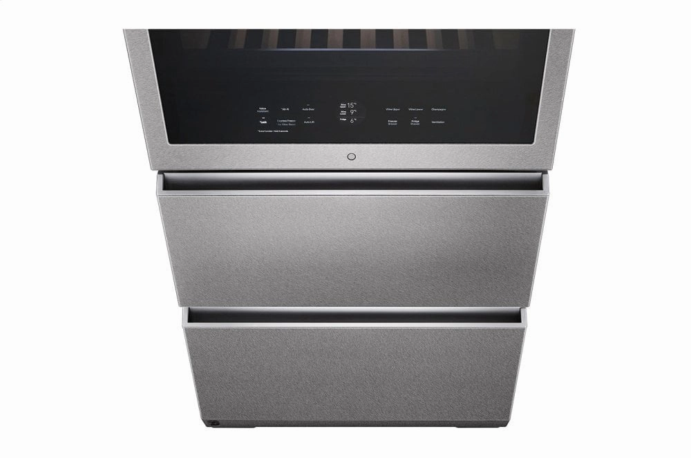 Lg URETC1408N Lg Signature 15 Cu. Ft. Smart Wi-Fi Enabled Instaview&#8482; Wine Cellar Refrigerator