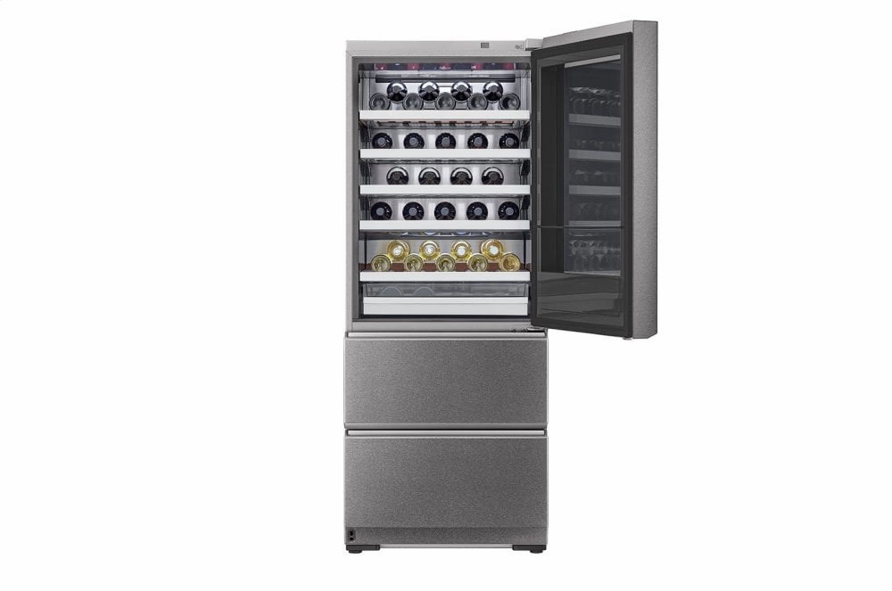 Lg URETC1408N Lg Signature 15 Cu. Ft. Smart Wi-Fi Enabled Instaview&#8482; Wine Cellar Refrigerator