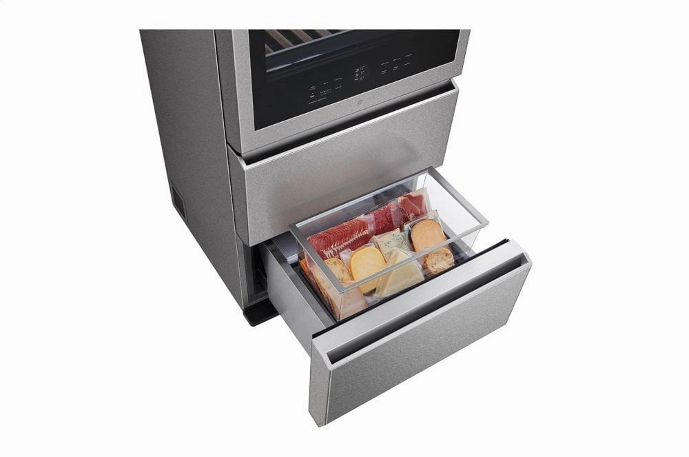 Lg URETC1408N Lg Signature 15 Cu. Ft. Smart Wi-Fi Enabled Instaview&#8482; Wine Cellar Refrigerator