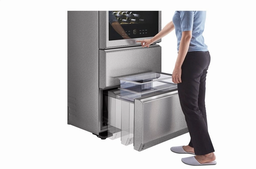 Lg URETC1408N Lg Signature 15 Cu. Ft. Smart Wi-Fi Enabled Instaview&#8482; Wine Cellar Refrigerator