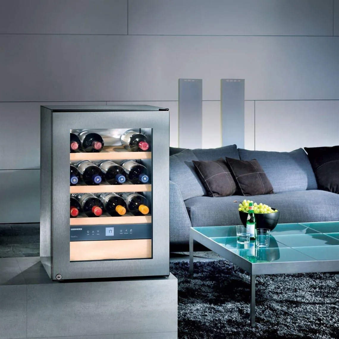 Liebherr - GrandCru 12 Bottle - Freestanding Wine Cabinet - WKes 653