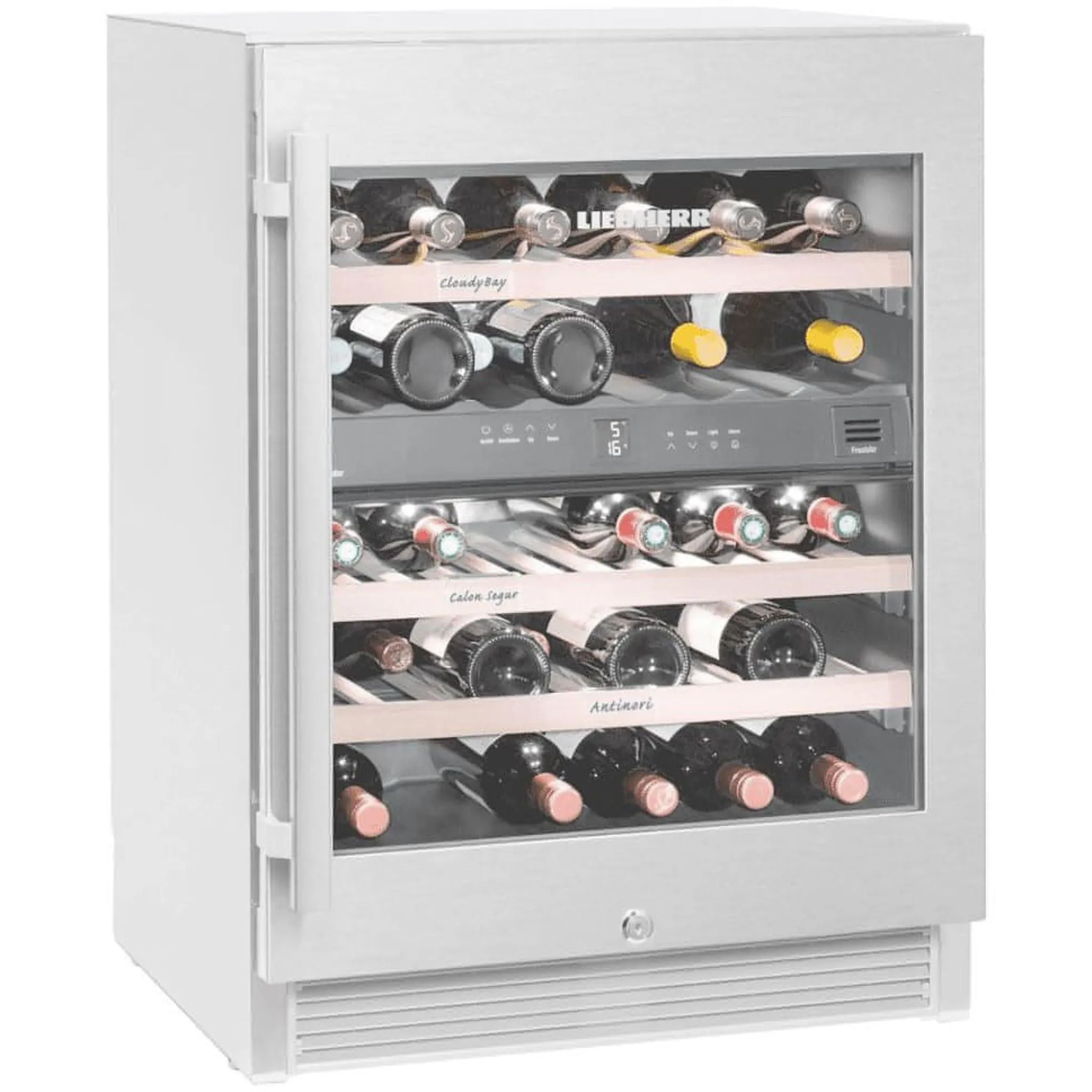 Liebherr - Vinidor 34 Bottle Freestanding/Built In Wine Cabinet - WTes 1672 - Glass Door