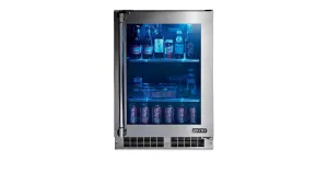 Lynx LM24REFGR 24" Outdoor Glass Door Refrigerator, Right Hinge