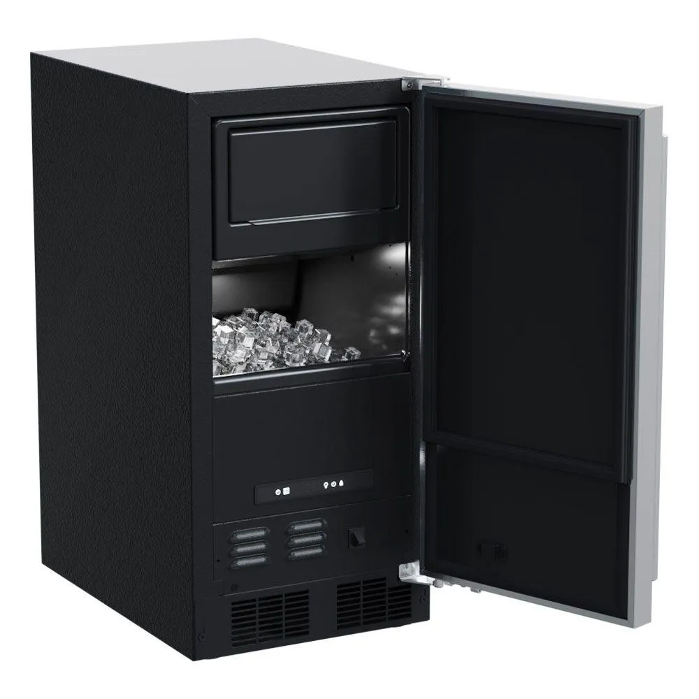 Marvel MACL215IS01B 15-In Low Profile Built-In Clear Ice Machine, Gravity Drain Application With Door Style - Panel Ready