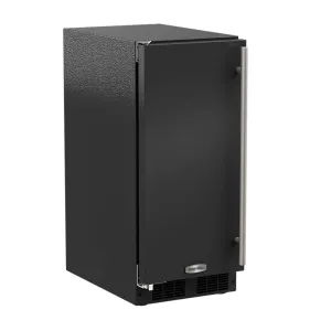 Marvel ML15CPS2LB 15-In Built-In Clear Ice Machine With Arctic White Illuminice With Door Style - Black, Door Swing - Left, Pump - Yes