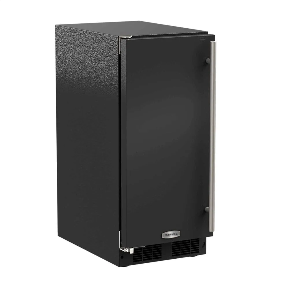 Marvel ML15CPS2LB 15-In Built-In Clear Ice Machine With Arctic White Illuminice With Door Style - Black, Door Swing - Left, Pump - Yes