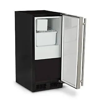 Marvel ML15CRP1RP Marvel 15" Crescent Ice Machine - Solid Panel Overlay Ready Door - Right Hinge