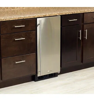 Marvel ML15CRP1RP Marvel 15" Crescent Ice Machine - Solid Panel Overlay Ready Door - Right Hinge
