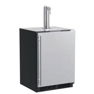 Marvel MLKR224SSC1A 24-In Built-In Dispenser With Single Wine & Beverage Tap With Door Style - Stainless Steel, Dispenser Type - Single Wine