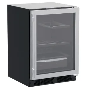 Marvel MLRE224SG01A 24-In Built-In Refrigerator With 3-In-1 Convertible Shelf And Maxstore Bin With Door Style - Stainless Steel Frame Glass