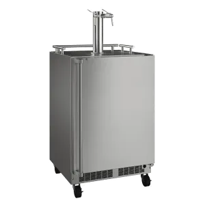 Marvel MOKR224SS31A 24-In Outdoor Mobile Dispenser For Beer, Wine Or Draft Beverages With Door Style - Stainless Steel