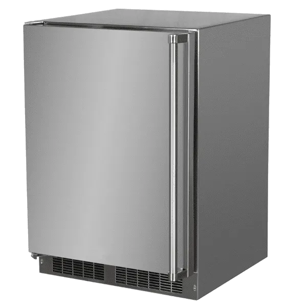 Marvel MORE224SS51A 24-In Outdoor Built-In Refrigerator With Door Storage And Maxstore Bin With Door Style - Stainless Steel, Door Swing - Left