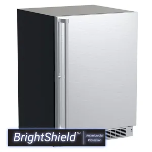 Marvel MPRE424SS81A 24 Inch Marvel Professional Refrigerator With Brightshield With Door Style - Stainless Steel