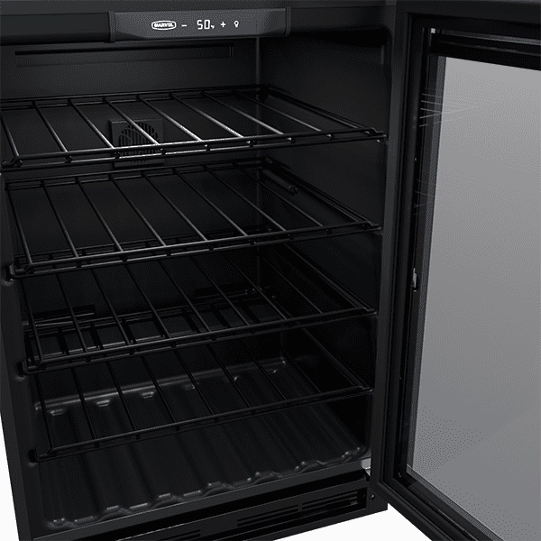 Marvel MLWC024SG01A 24-In Built-In Single Zone Wine Refrigerator With Door Style - Stainless Steel Frame Glass