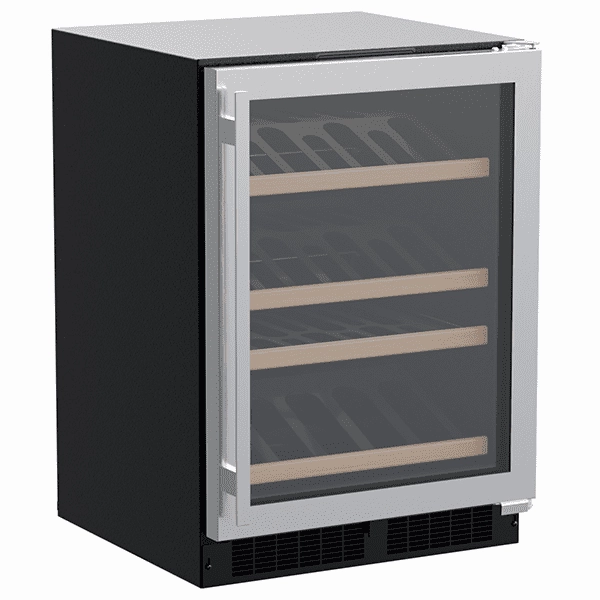Marvel MLWC224SG01A 24-In Built-In High-Efficiency Single Zone Gallery Display Wine Refrigerator With Door Style - Stainless Steel Frame Glass