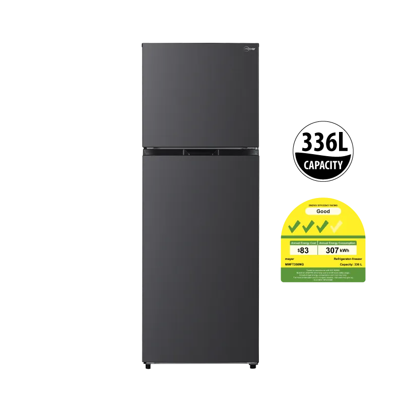Mayer MMFT350MG 334L Top Mount Fridge Freezer