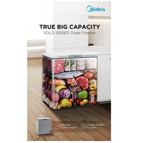 Midea 142L Chest Freezer MDRC207FZG01-SG - White