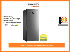 Midea CE-BCD440WE-JT 417L Bottom Mounted Freezer