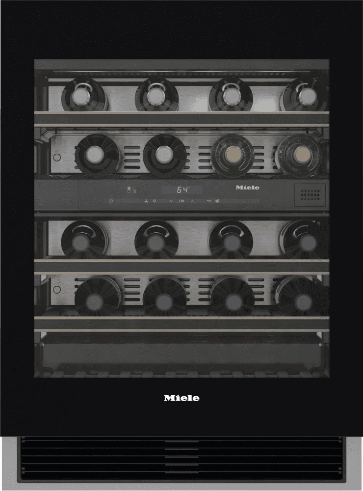 Miele KWT6322UG OBSIDIAN BLACK GLASS Kwt 6322 Ug - Built-Under Wine Storage Unit With Flexiframe And Push2Open For Greater Versatility And Top-Quality Design.
