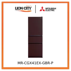 Mitsubishi Electric MR-CGX41EX-GBR-P/GWH-P 328L 3-Door Fridge