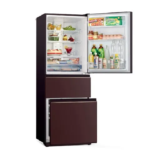 Mitsubishi Electric MR-CGX41EX-GBR-P/GWH-P 328L 3-Door Fridge