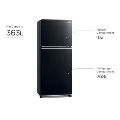 Mitsubishi Electric MR-FX47EX-GWH-P/GBK-P 378L 2-Door Fridge