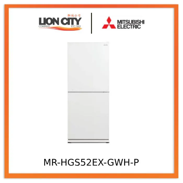 Mitsubishi Electric MR-HGS52EX-GWH-P/GBK-P 421L 2-Door Fridge