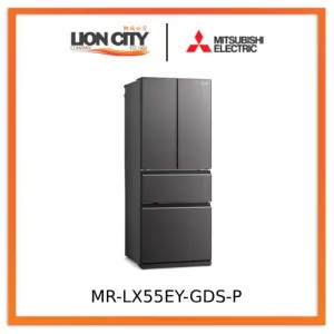 Mitsubishi Electric MR-LX55EY-GDS-P/GBK-P/GWH-P 442L 4-Door Fridge