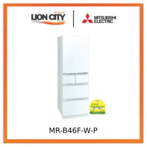 Mitsubishi MR-B46F-W-P 5-Door Refrigerator (366L)