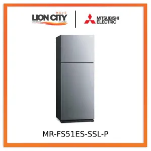 Mitsubishi MR-FS51ES-SSL-P 398l 2-door Fridge | 3 Ticks