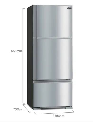 Mitsubishi MR-V50E2G-SS-P 359l 3-Door Fridge Top Freezer (2 Ticks)