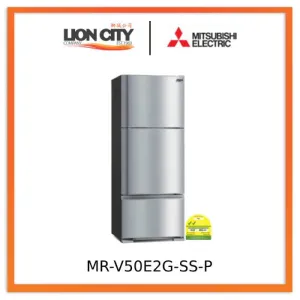 Mitsubishi MR-V50E2G-SS-P 359l 3-Door Fridge Top Freezer (2 Ticks)