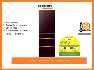 Mitsubishi MR-WX52F-BR-P 6-Door Refrigerator (418L)