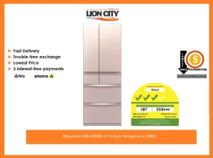 Mitsubishi MR-WX60F-F-P 6-Door Refrigerator (488L)