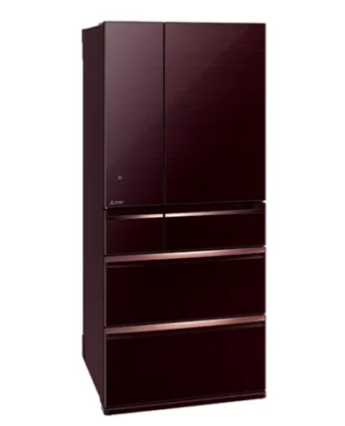 Mitsubishi MR-WX70C White/Brown 6 Door Fridge