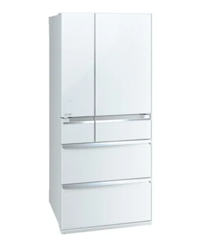 Mitsubishi MR-WX70C White/Brown 6 Door Fridge