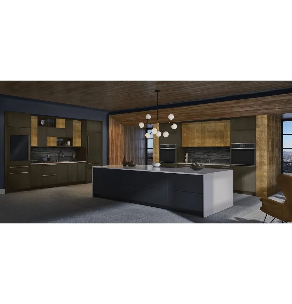 Monogram ZIK30GNNII Monogram 30" Integrated Glass-Door Refrigerator For Single Or Dual Installation