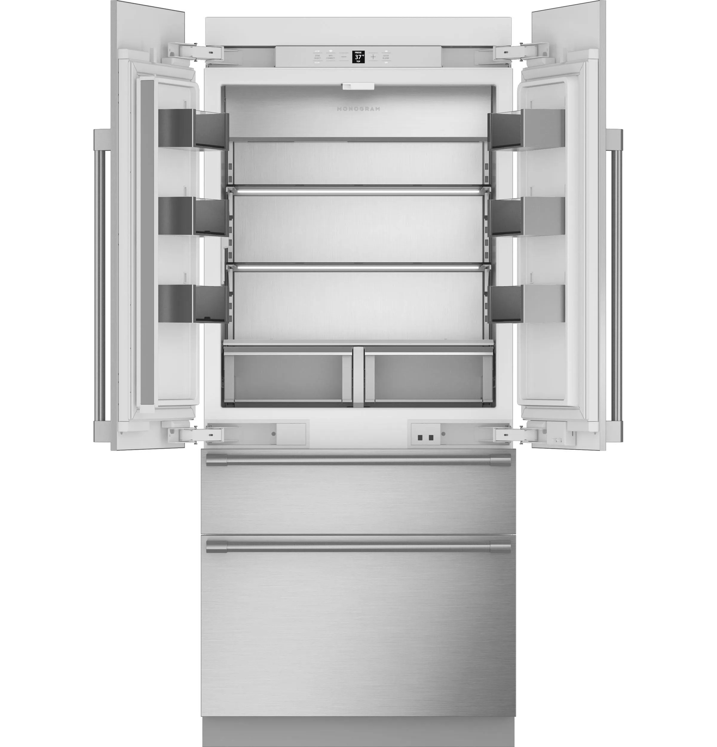 Monogram ZIP364IPVII Monogram 36" Integrated French-Door Refrigerator - Coming Soon