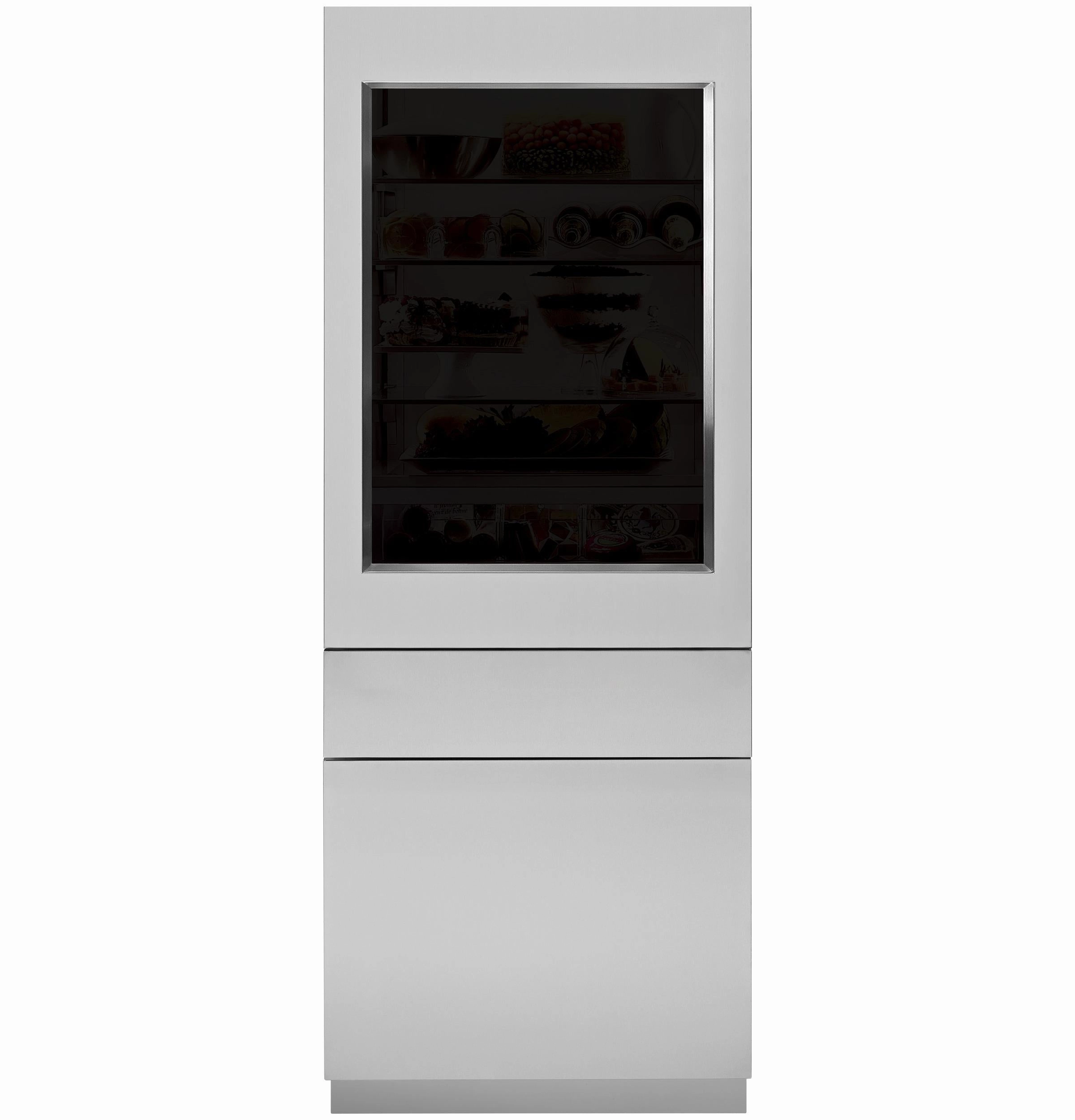 Monogram ZKGSN844NRH 30" Integrated Refer Ss Glass Door Panel, 84" Opening -3/4" , Rh